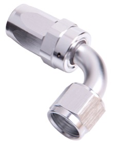 <strong>100 Series Swivel Taper 90° Hose End -10AN </strong><br />Silver Finish. Suit 100 & 450 Series Hose
