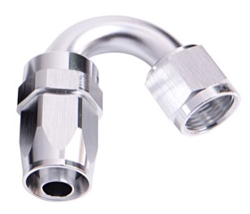 <strong>100 Series Swivel Taper 150° Hose End -8AN </strong><br />Silver Finish. Suit 100 & 450 Series Hose
