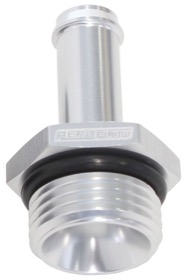 <strong>Straight Hose Barb 3/8" to -6 ORB</strong> <br />Silver Finish
