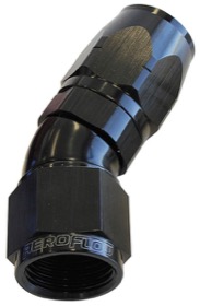 <strong>550 Series Cutter One-Piece Full Flow Swivel 30° Hose End -4AN</strong> <br />Black Finish. Suits 100 & 450 Series Hose
