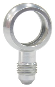 Alloy AN Banjo Fitting 18mm  to -4AN Silver