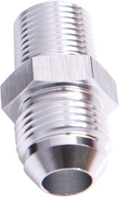 <strong>NPT to Straight Male Flare Adapter 1" to -16AN</strong><br /> Silver Finish
