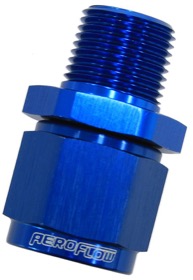 <strong>Male NPT to Female AN Straight Fitting 1/2" to -8AN</strong><br />Blue
